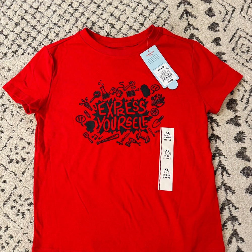 Express Yourself Red Kids T-Shirt
